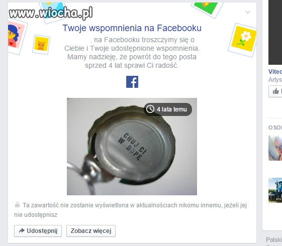 Wspomnienia na FB
