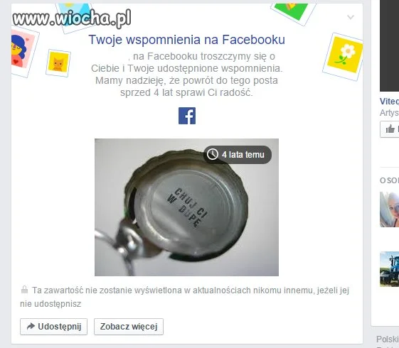 Wspomnienia na FB