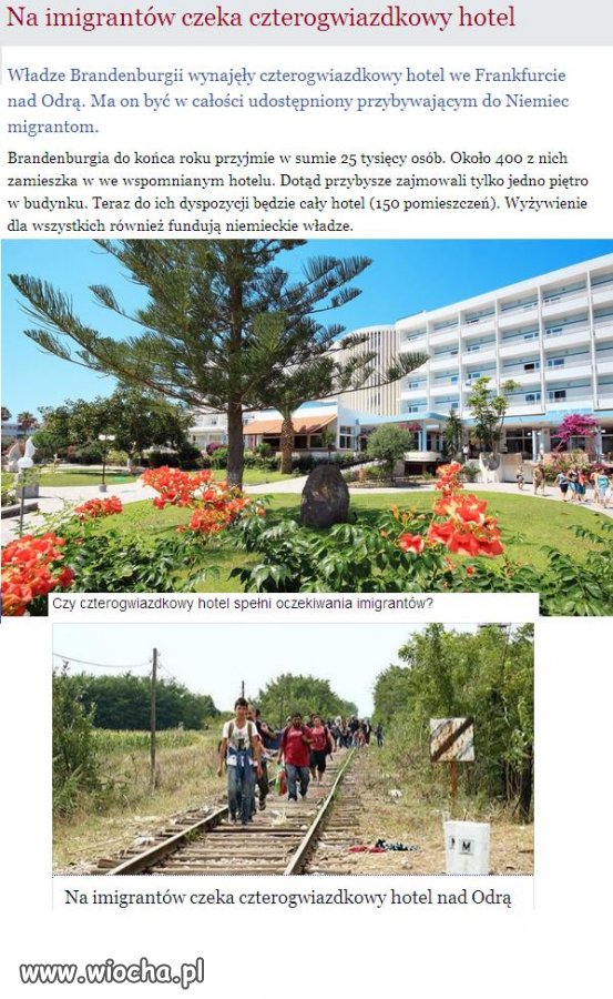Czterogwiazdkowy hotel dla imigrantów w Niemczech