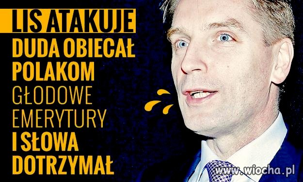 Lis znowu pluje 