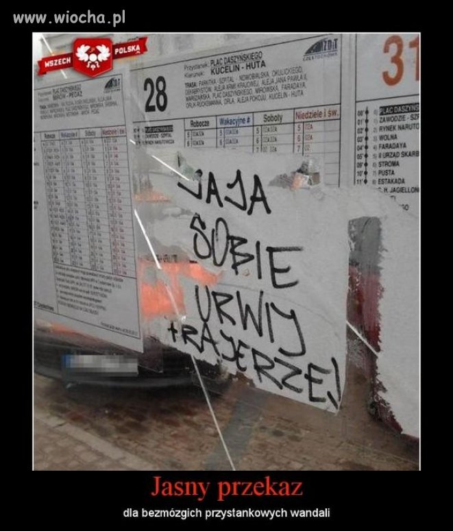 Mądry przekaz dla idiotów.