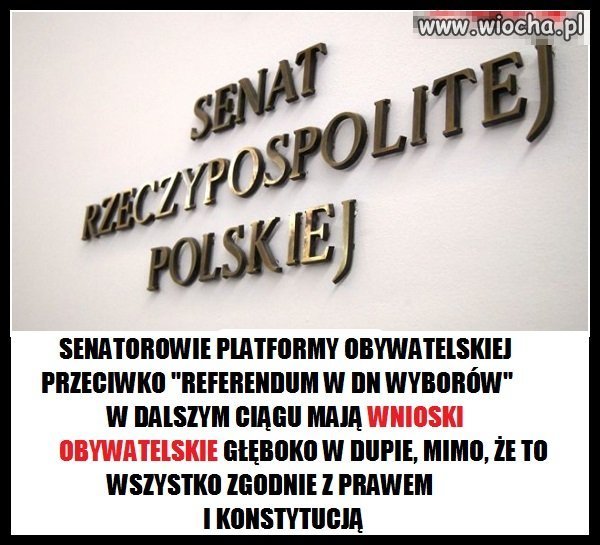 Senatorów PO zamknąć w domach, autach! 