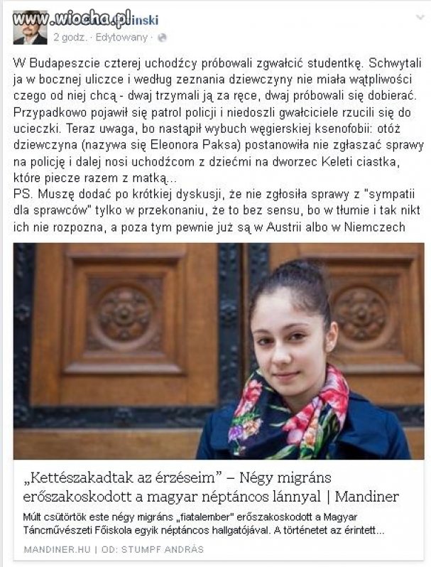 Może Kopacz ma nadzieję na gwałt.