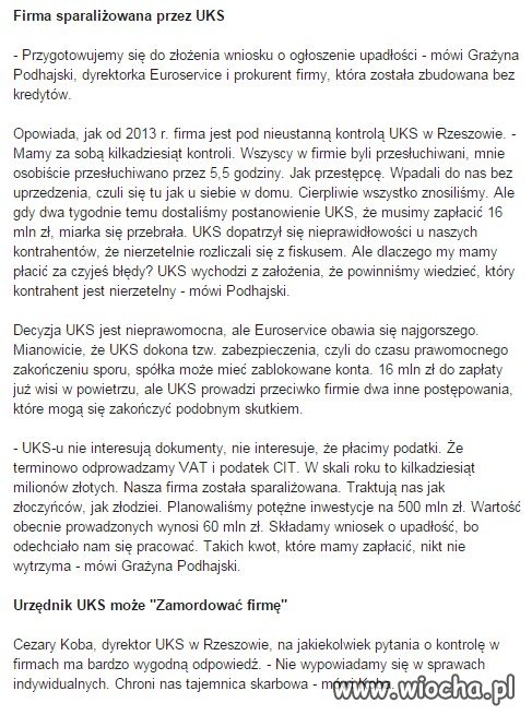 Niszczenie polskich firm w Polsce