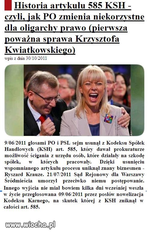 By żyło się lepiej złodziejom i aferzystom.
