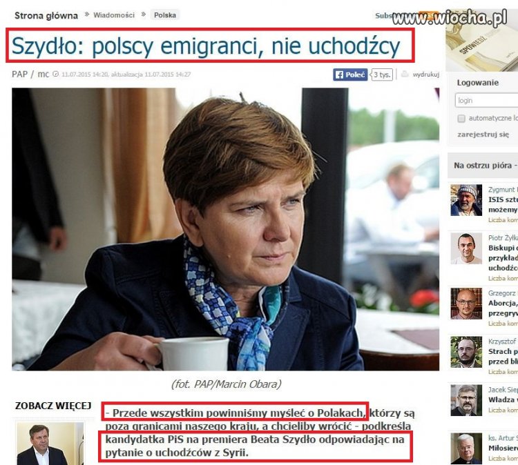 Jestem przeciwko uchodźcom z Afryki!