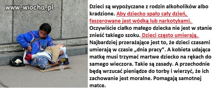 Tak umierają żebrackie dzieci na ulicach