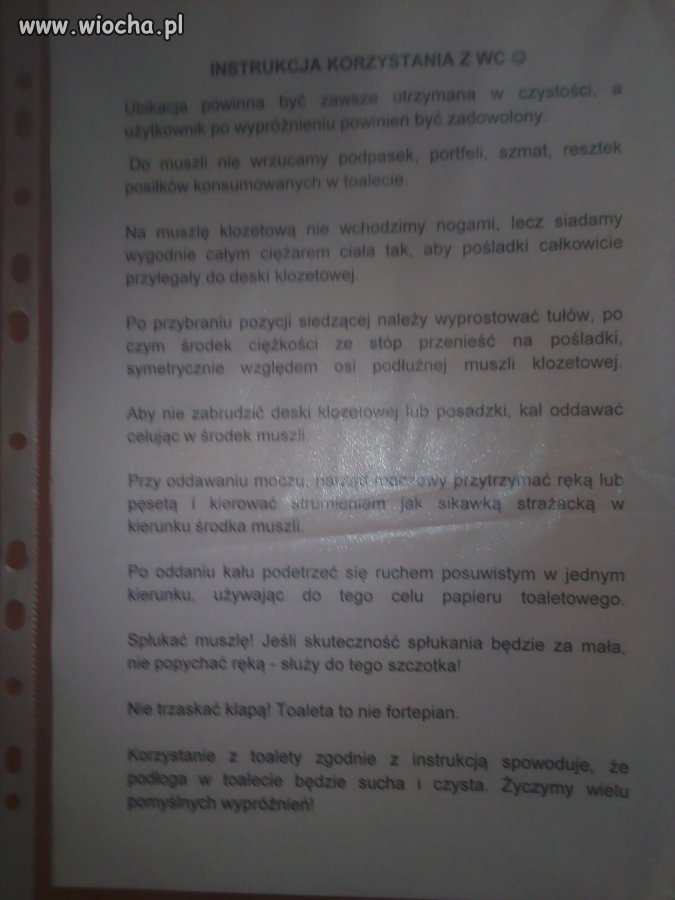 Tymczasem w pewnym WC...