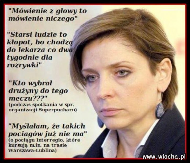 Oto mądra kobieta-polityk.