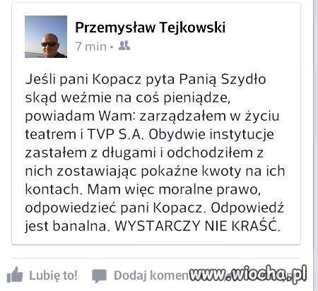 Dla obecnej władzy ta podpowiedź może być niezrozumiała.