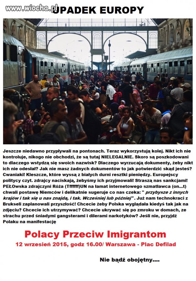 Pociąg zwany EUROPĄ jedzie ku przepaści