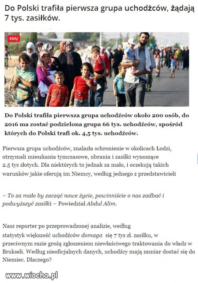 Pierwsze darmozjady już w Polsce dostają 2500 zł 