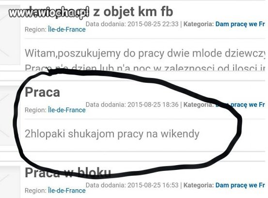 Robole z wiocha.pl szukają pracy