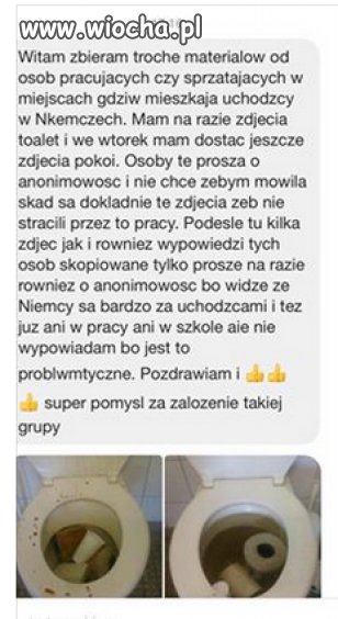 Nie wiem na ile wiarygodne są takie aninimowe