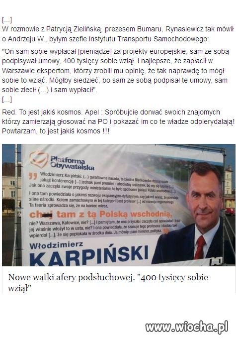 400 tysięcy sobie wziął a jak kto mu kur*a zabroni
