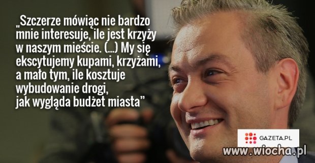 Drogi ważniejsze od krzyża...PIS go szybko usunie