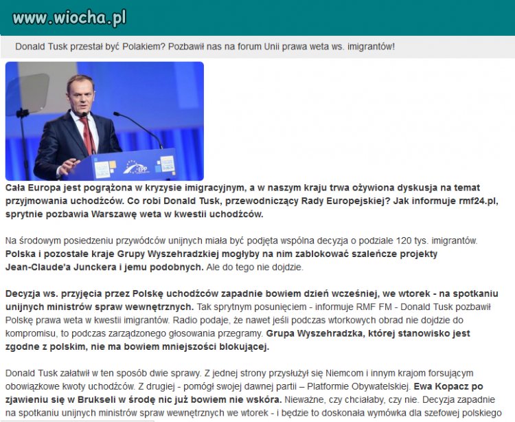 Tusk pozbawił Polskę prawa weta