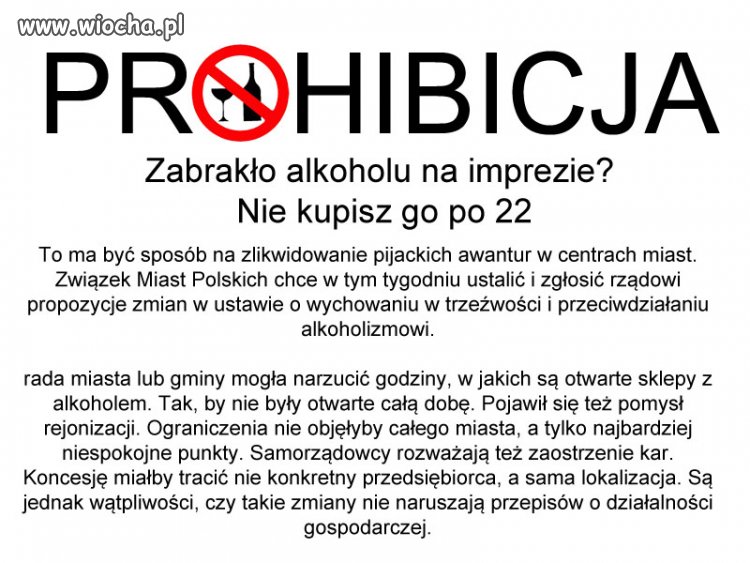 Prohibicja w Polsce