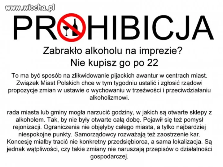 Prohibicja w Polsce