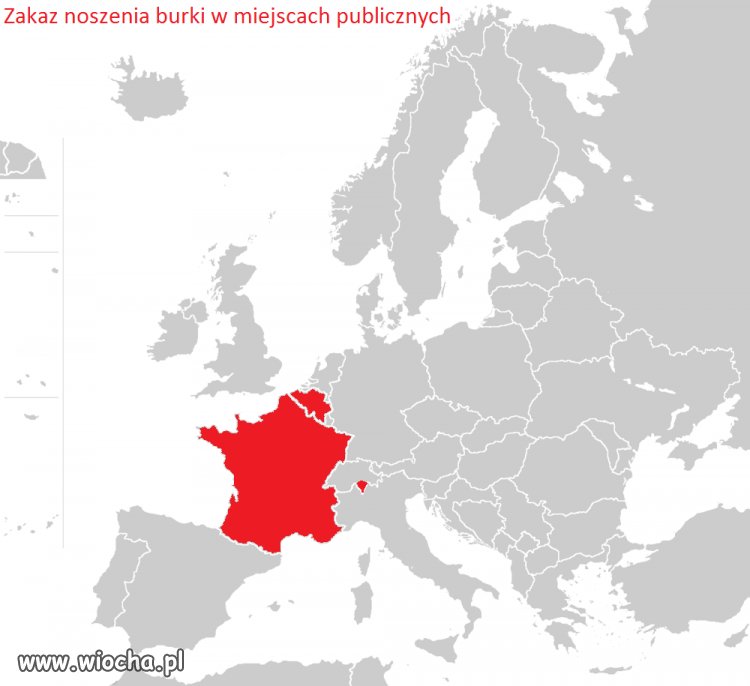 120 Euro - tyle grozi za publiczne noszenie burki!