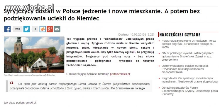 Uchodźcy?? Imigranci zarobkowi, a raczej zasiłkowi