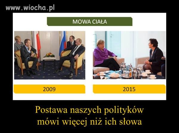 Putin nawet postawą wyraża kto tu stawia warunki. 