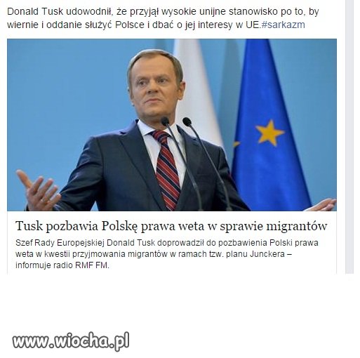 Tusk pozbawia Polskę prawa weta.