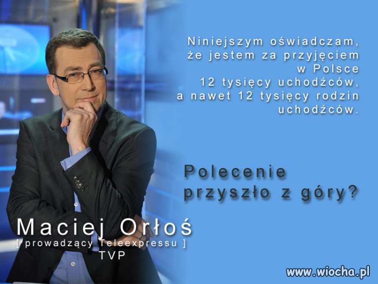 Maciej Orłoś oświadcza