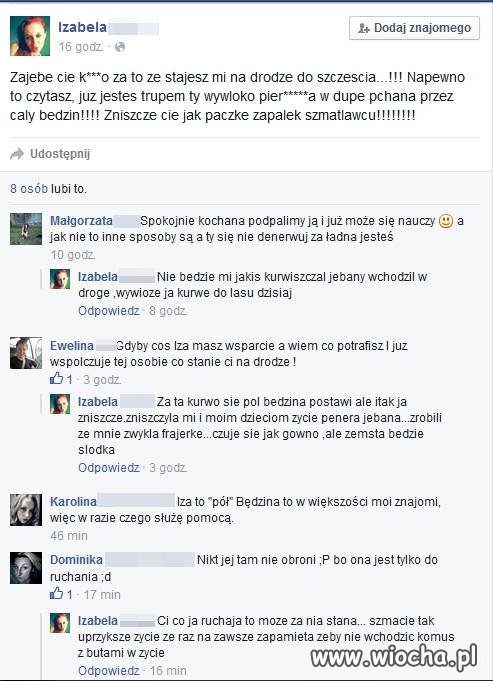 Groźby laski na portalu...