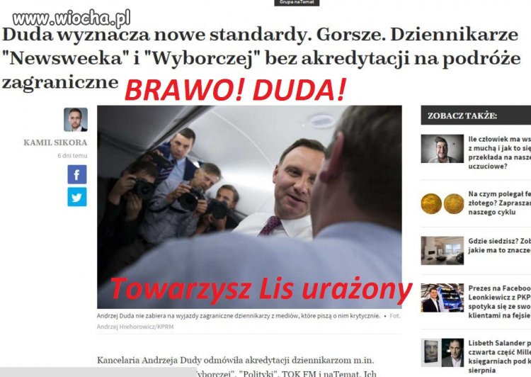 Jak Michnik i Lis nosił kilka, to ponieśli i ...