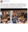 Imigrant pokazuje że zetnie wam głowy.