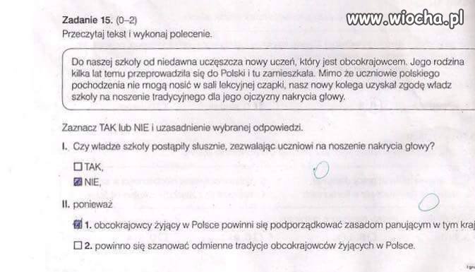 Z cyklu zadania szkolne