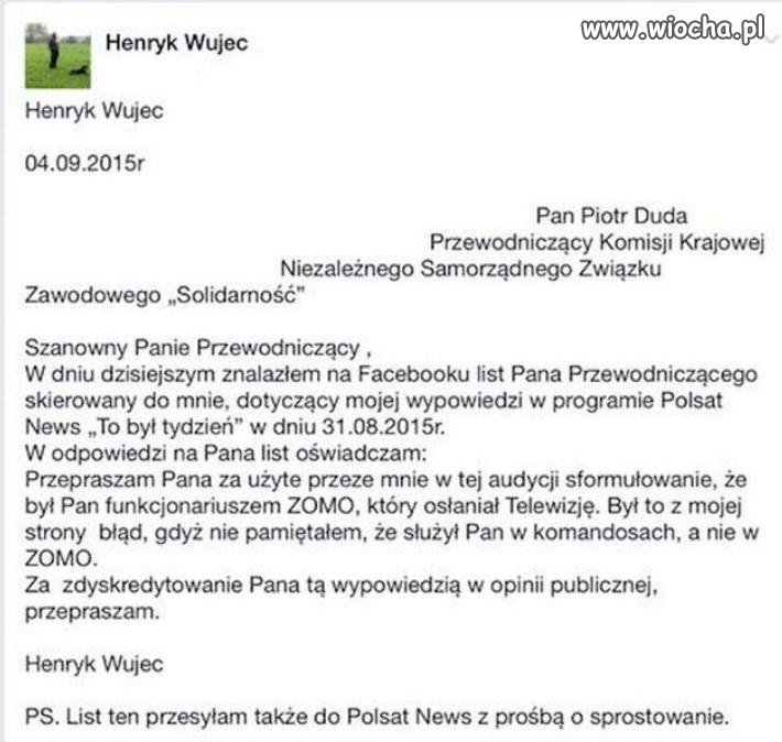 Dla tych, co się podniecali, że Duda