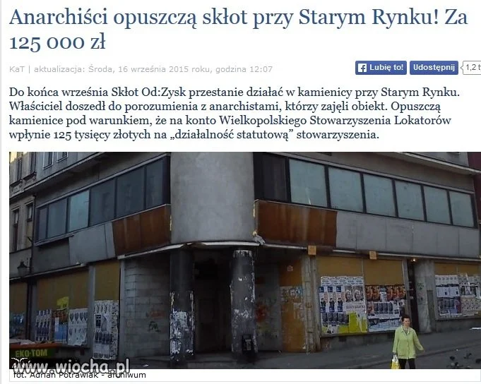 Poznań: mieszkali bezprawnie, żądają pieniędzy...