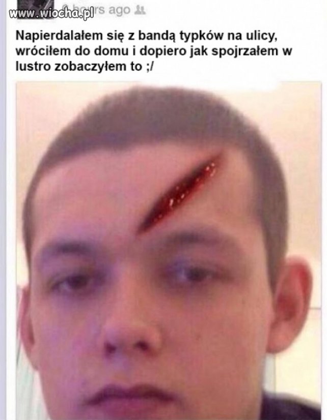 Twardziel z niego.