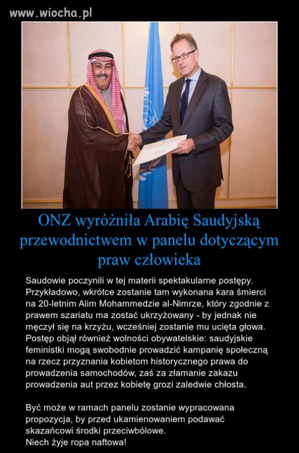 Niech żyje świat oparty na obłudzie i pieniądzu.