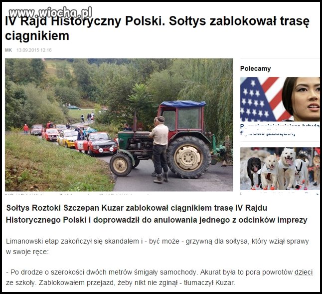 Rozsądźcie sami wiocha czy nie