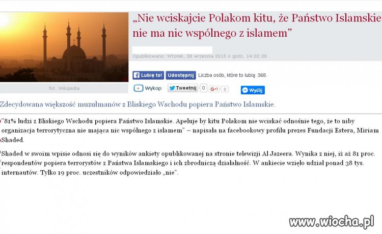 Państwo Islamskie popiera