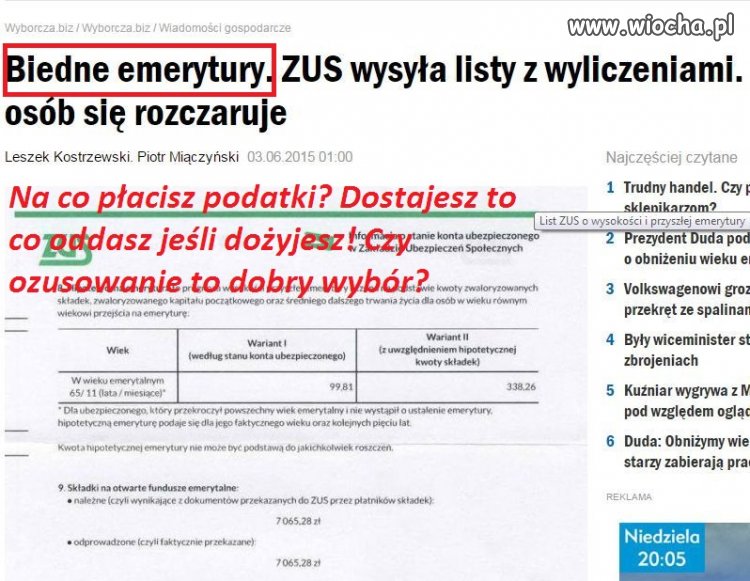 Państwo i podatki na co? Na uchodźców? A Tobie?