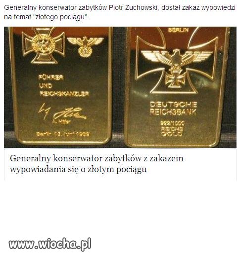 Zakaz wypowiadania się o złotym pociągu.
