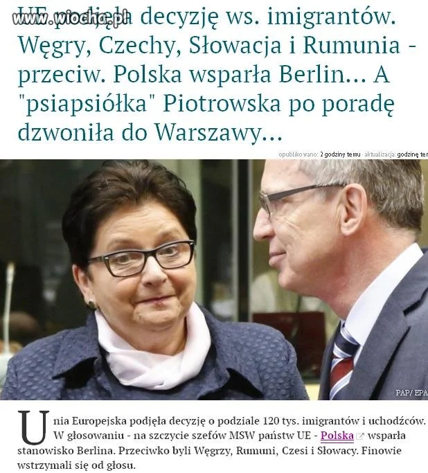 Wstyd przed Czechami, Węgrami i Słowakami.