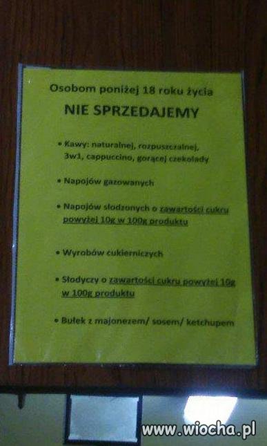 Tymczasem w szkolnych sklepikach,