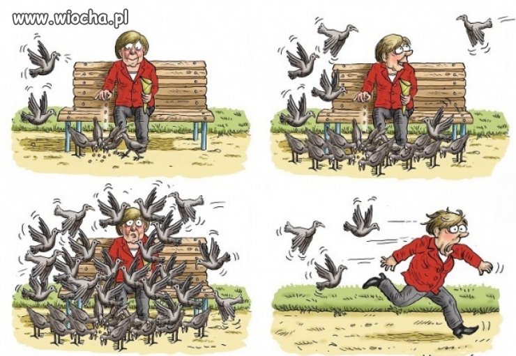Merkel kontra imigranci.