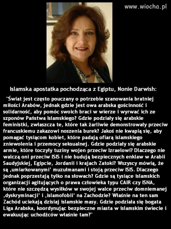 Nonie Darwish- jeśli o zagrożeniu nawet zaczynają