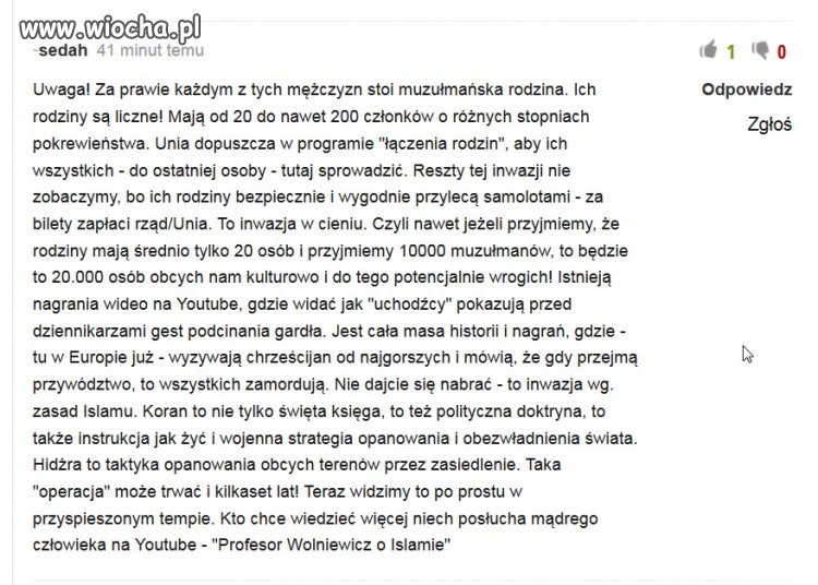 Taka prawda o "uchodźcach"