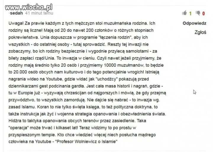Taka prawda o "uchodźcach"