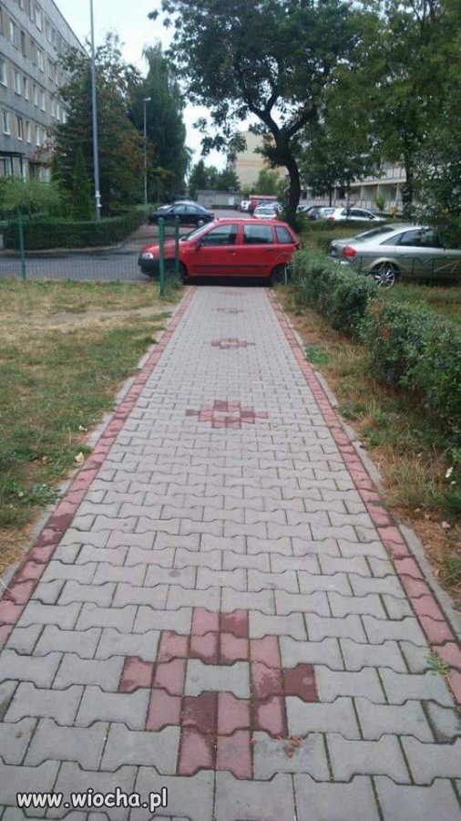 Przejście zastawione, barierki po obydwu stronach