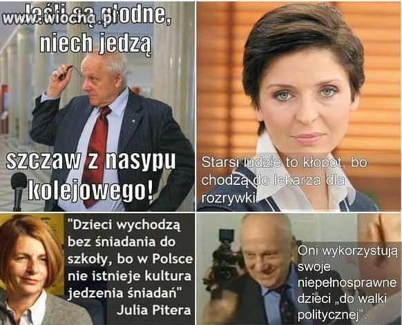 To są mordy miernot politycznych