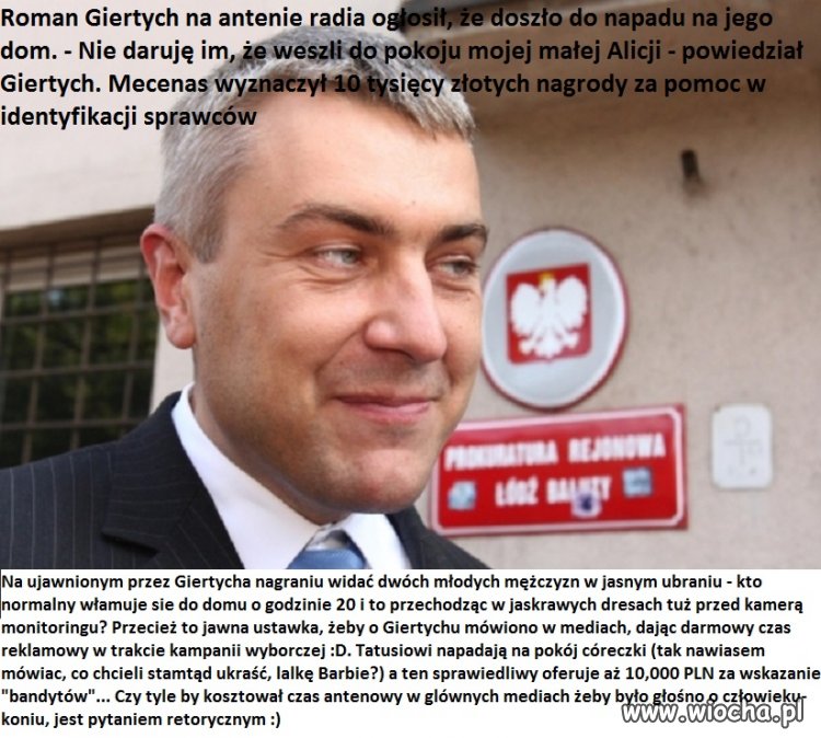 10 tyś - taką nagrodę wyznaczył Giertych.