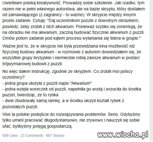Polacy bardzo kreatywni